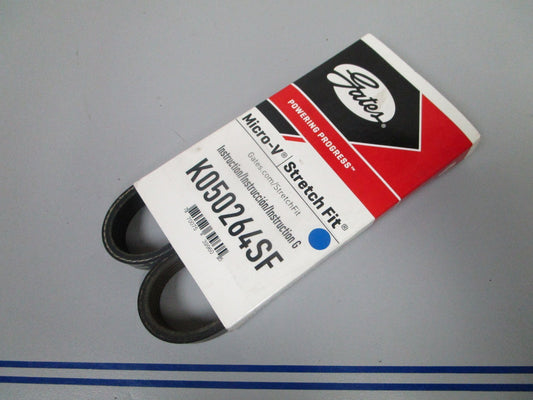 NEW K050264SF Gates Micro-V Stretch Fit Belt 0720