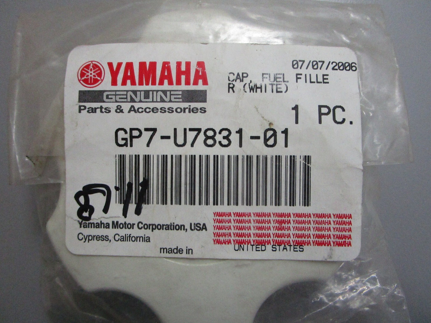*NEW OEM* 0810 Yamaha Fuel Filter Cap GP7-U7831-01-00