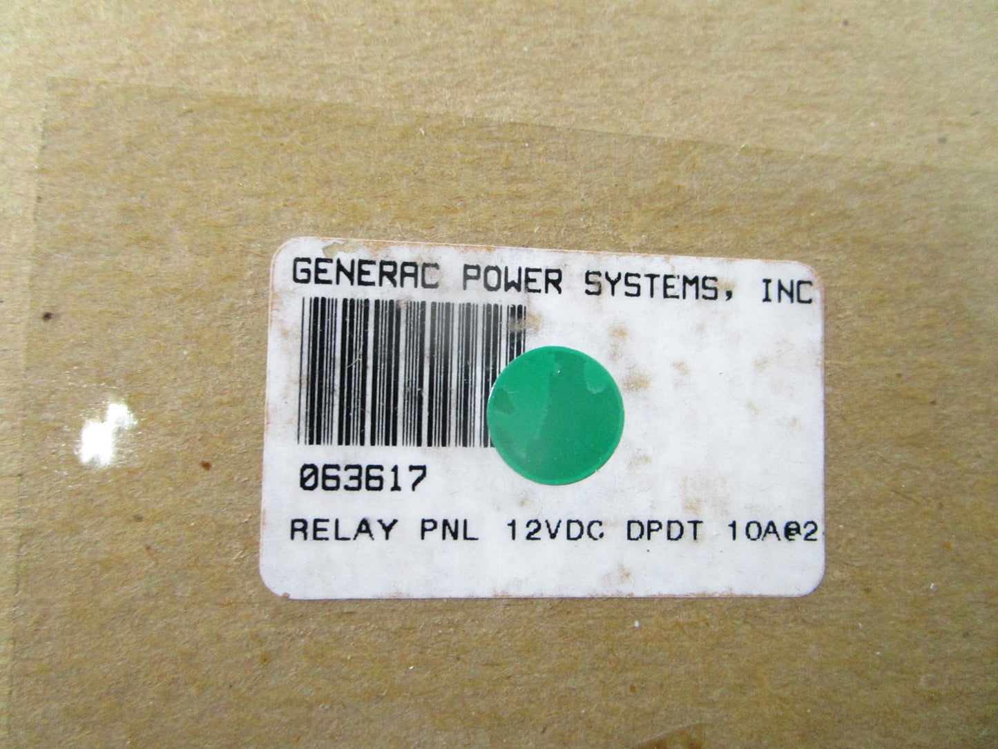 NEW OEM 063617 Generac 12VDC Relay 0810