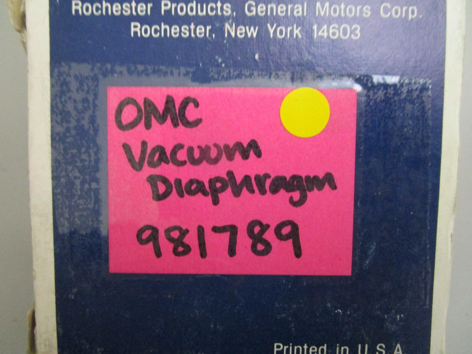 *NEW OEM* 0820 OMC Johnson Evinrude Vacuum Diaphragm 981789 0981789 7045560
