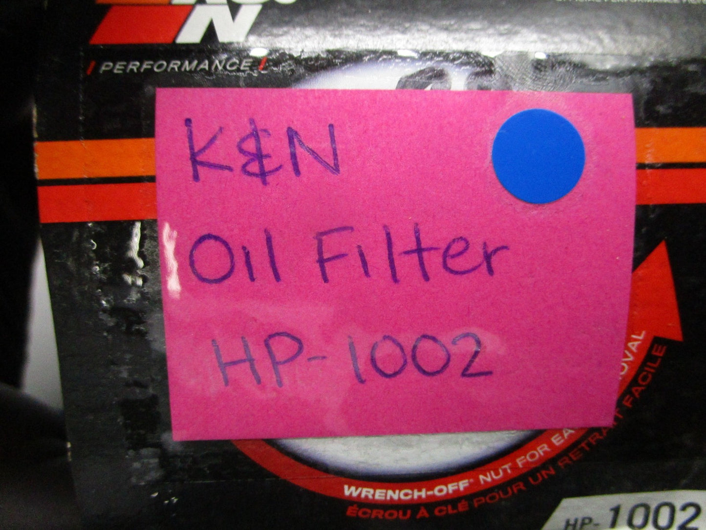 *NEW* 0810 K&N Oil Filter HP-1002