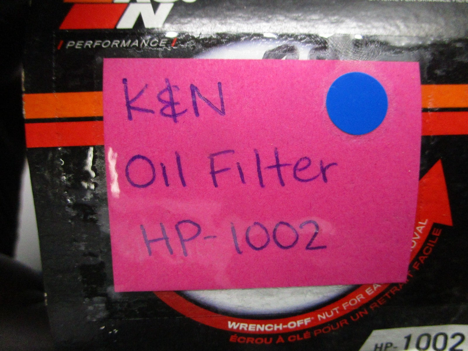 *NEW* 0810 K&N Oil Filter HP-1002