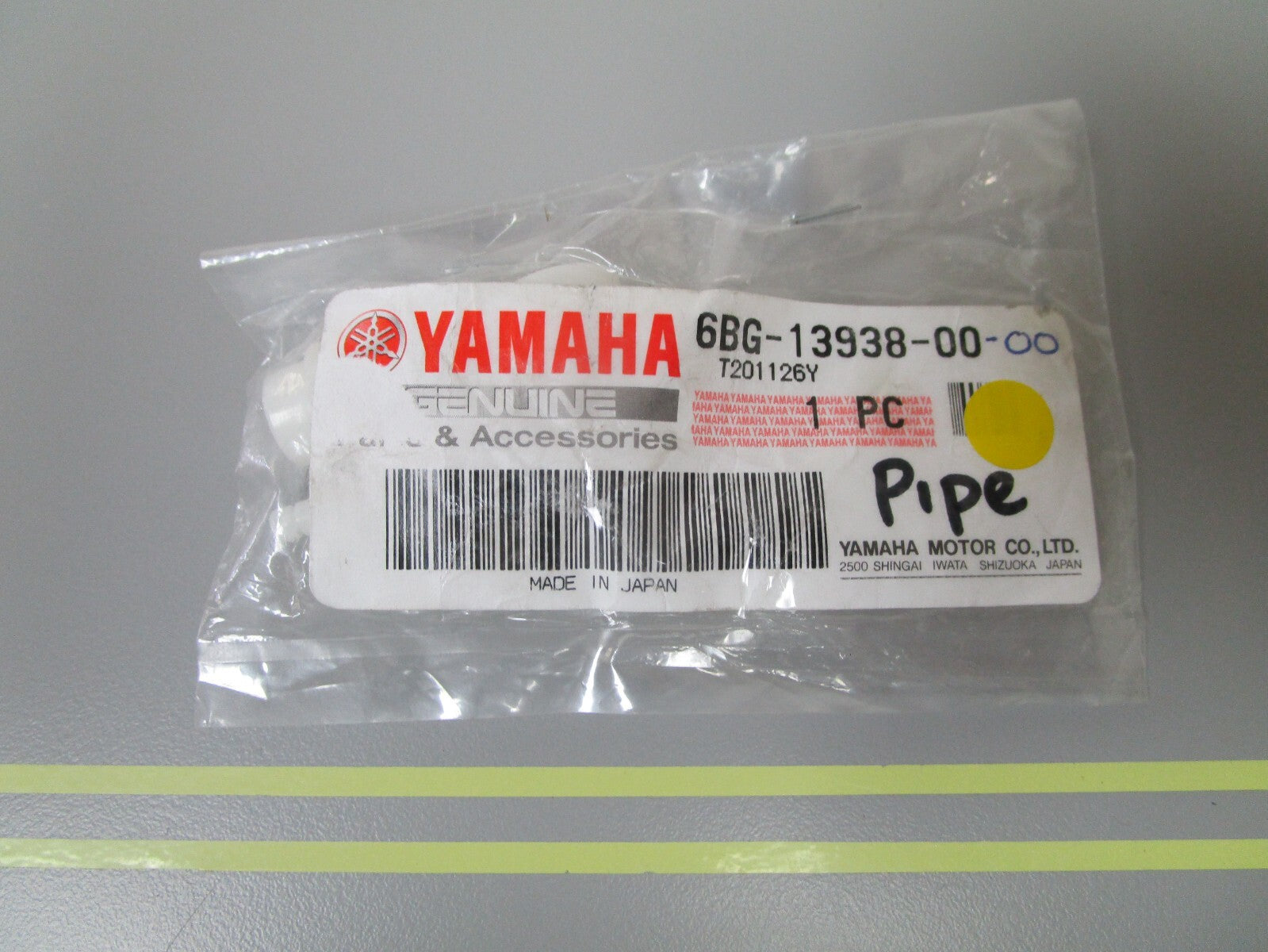 *NEW OEM* 0810 Yamaha Pipe 6BG-13938-00-00