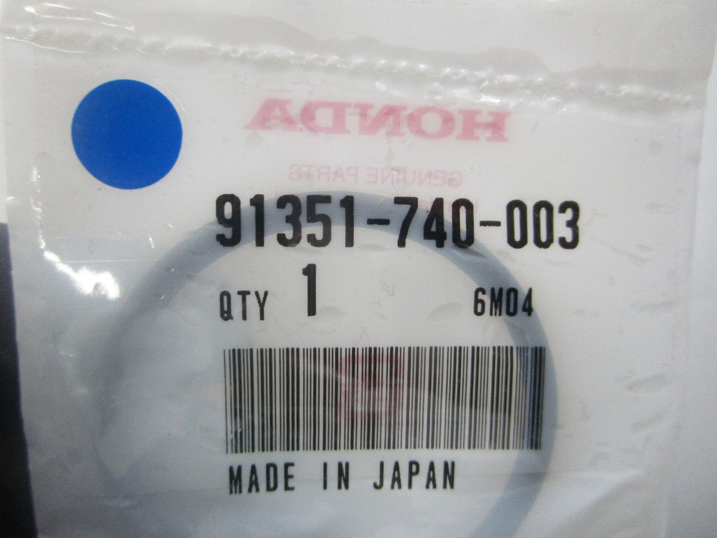 *NEW OEM* 0810 Honda O-Ring 91351-740-003