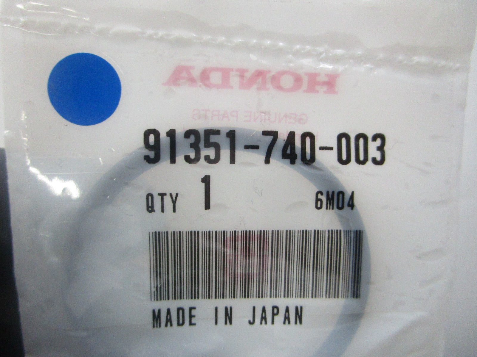 *NEW OEM* 0810 Honda O-Ring 91351-740-003