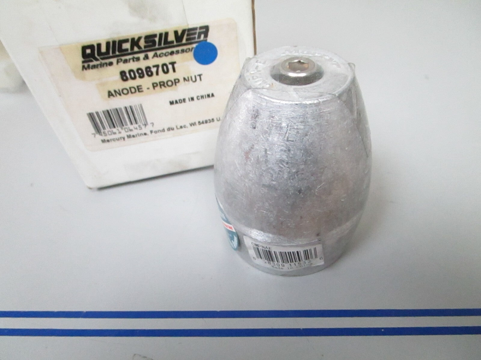 *NEW OEM* 0720 Mercury Quicksilver Prop Nut Anode 809670T