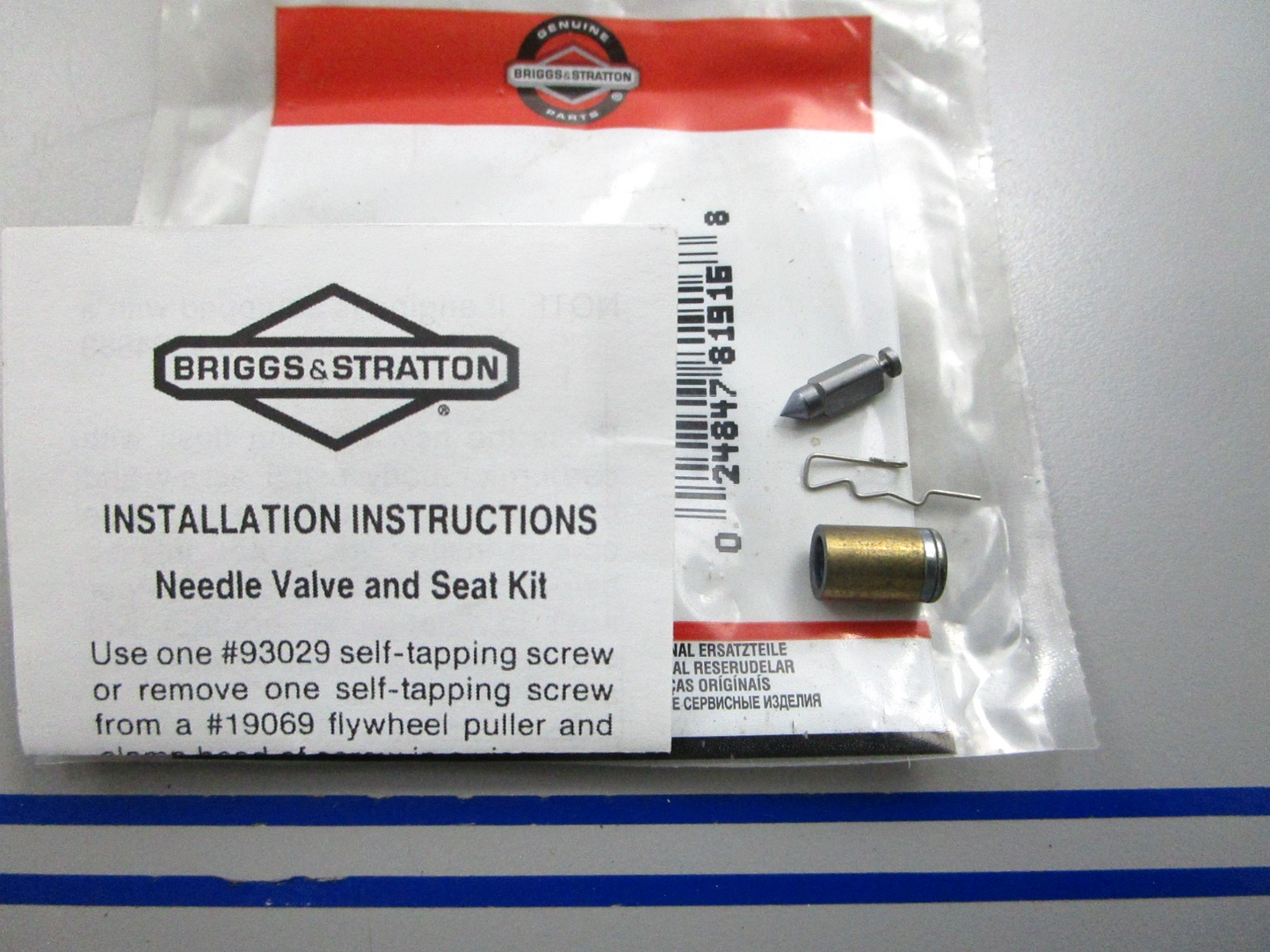 NEW OEM 394683 Briggs & Stratton Needle/Seat Kit 0810