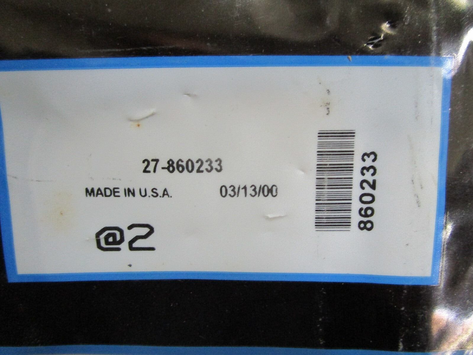 *NEW OEM* (LOT OF 2) 0810 Mercury Quicksilver Gasket 27-860233