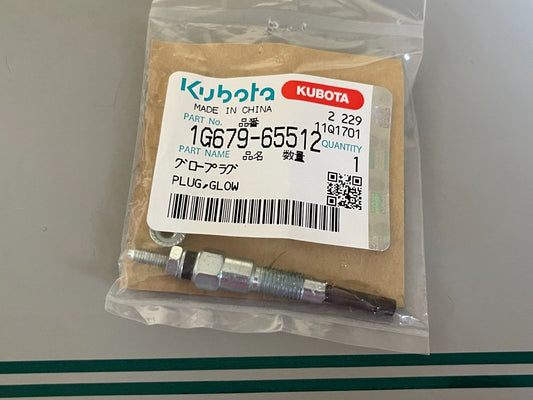 Kubota 1G679-65512 NEW OEM Glow Plug Z602 D902 V1505 V2403 Tractor RTV 0720