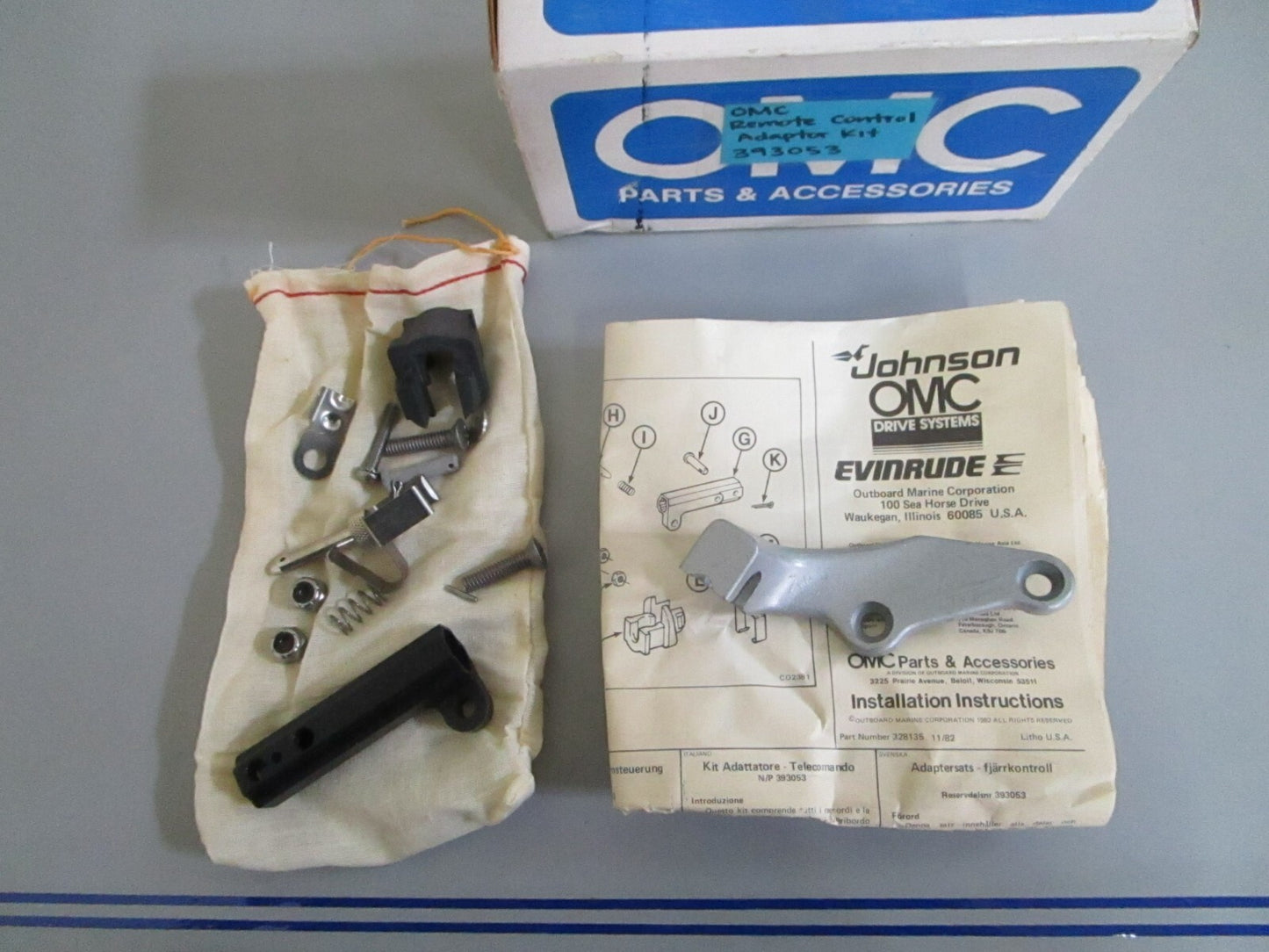 *NEW OEM* 0820 OMC Johnson Evinrude Remote Control Adaptor Kit 393053 0393053