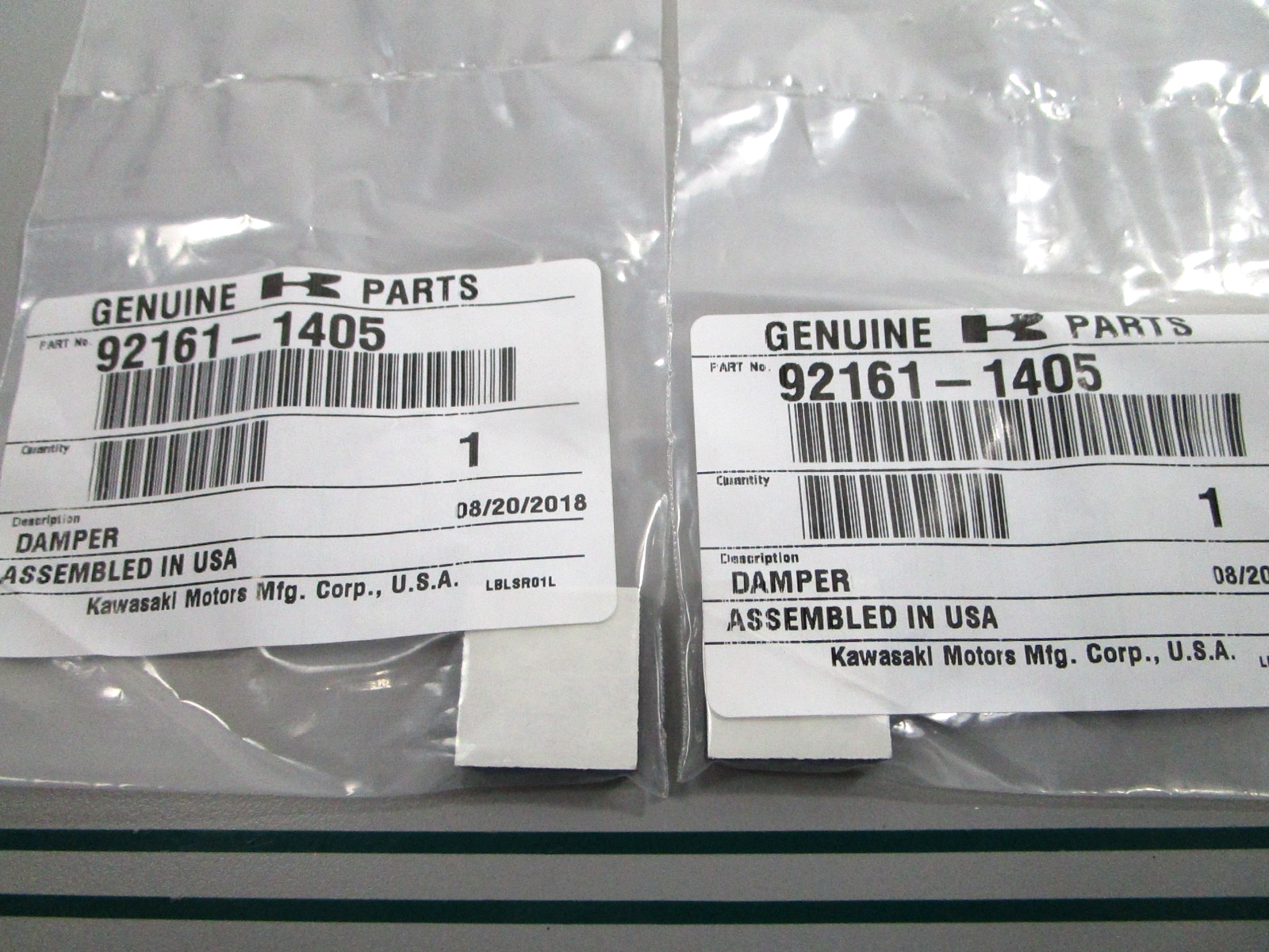 NEW OEM (LOT OF 2) 92161-1405  Kawasaki Damper 0810