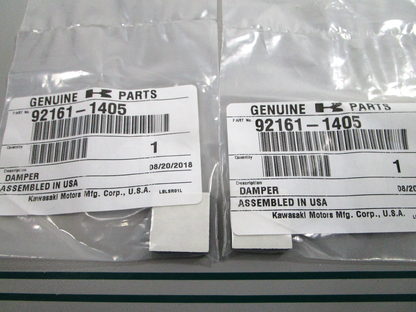 NEW OEM (LOT OF 2) 92161-1405  Kawasaki Damper 0810