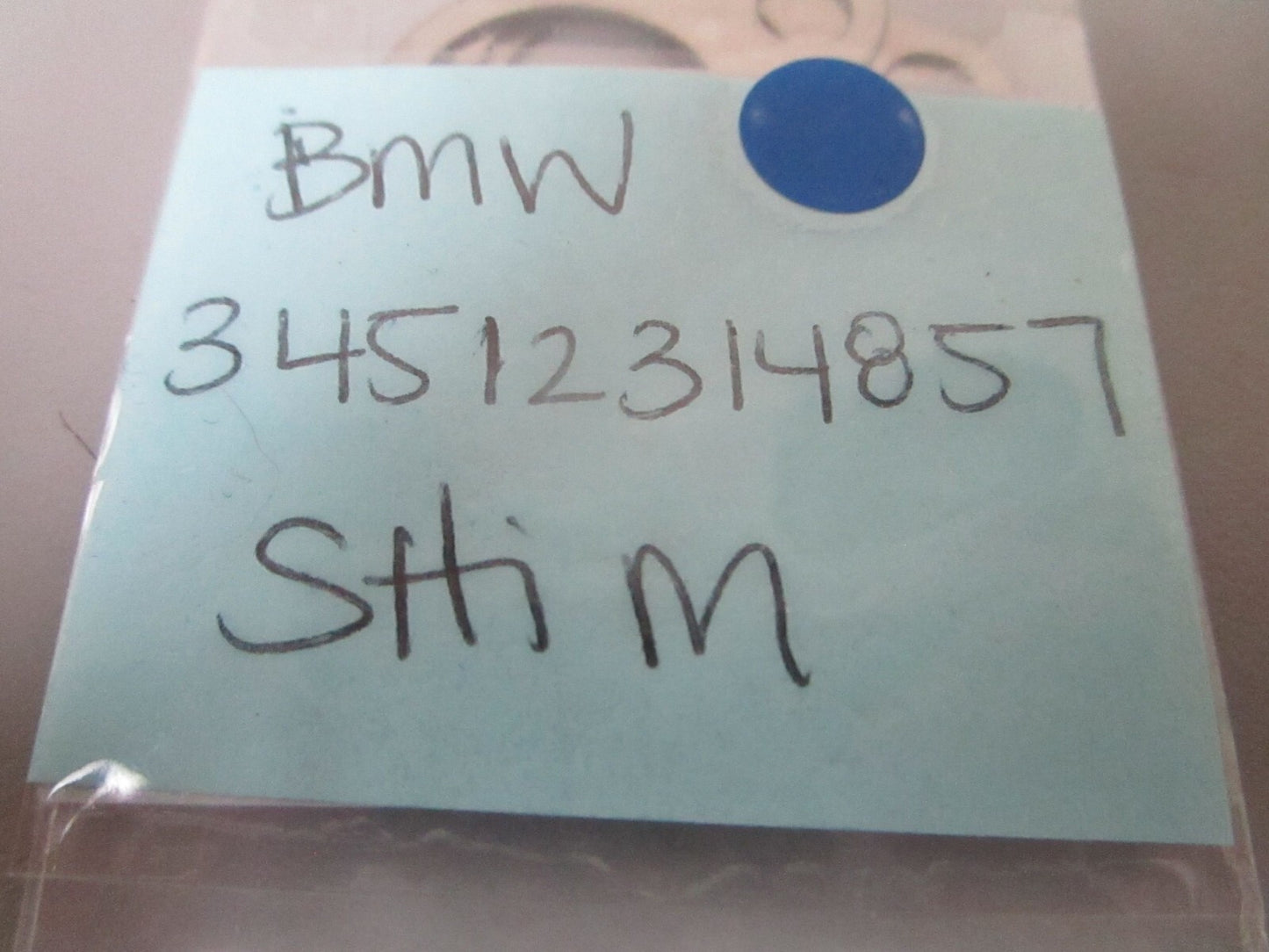 *NEW OEM* 0770 BMW Shim 34512314857