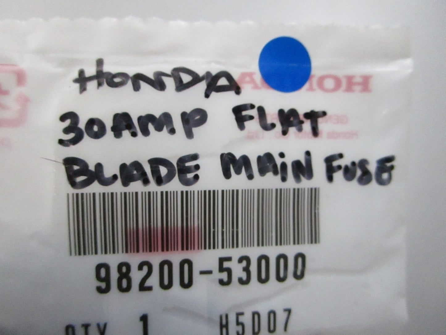 *NEW OEM* 0810 Honda 30AMP Flat Blade Main Fuse 98200-53000