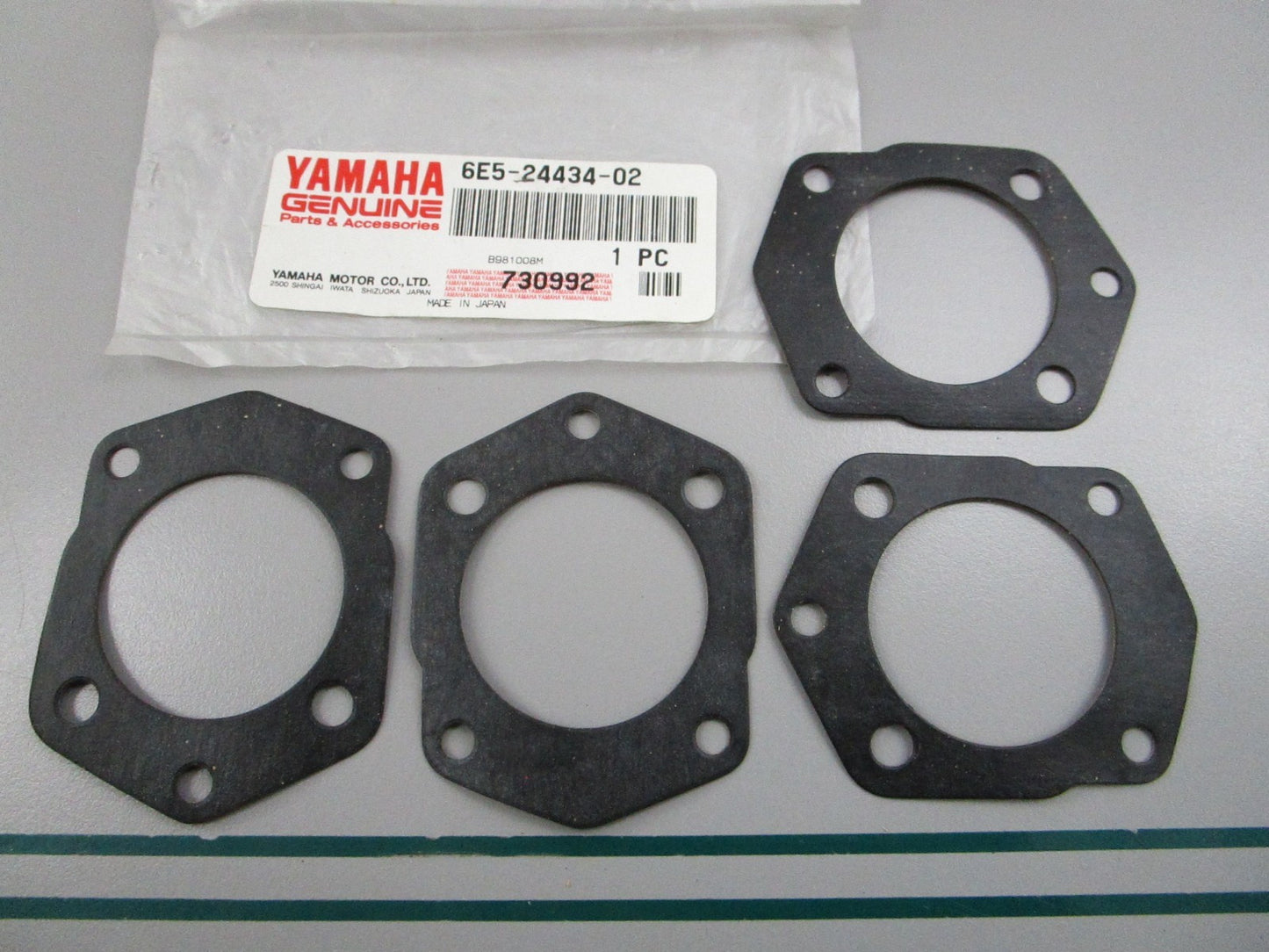 NEW OEM (LOT OF 4) 6E5-24434-02-00 Yamaha Body Gasket 0810
