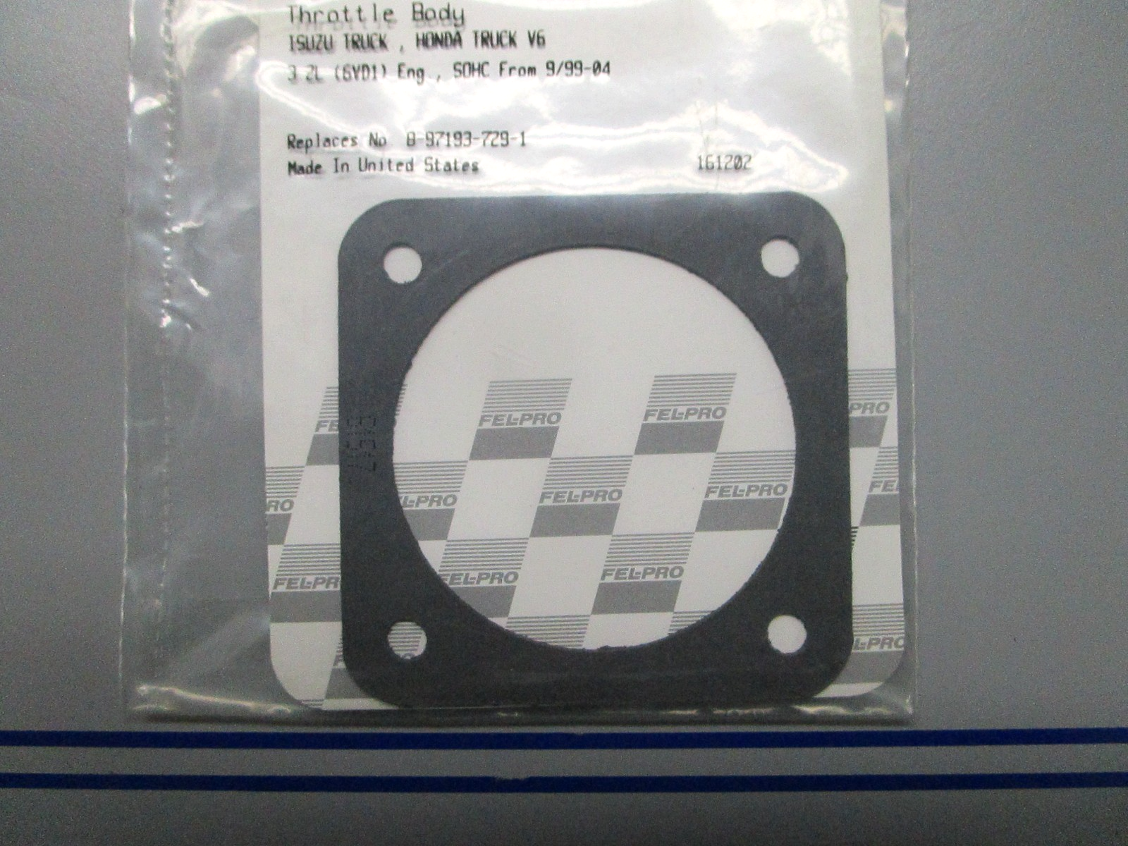 *NEW* 0810 Fel-Pro Throttle Body Gasket 61517