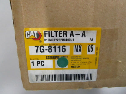 CAT NEW OEM Cabin Air Filter 7G-8116 Std Eff D5N D6N D8L 785 789 793 NOS 0810