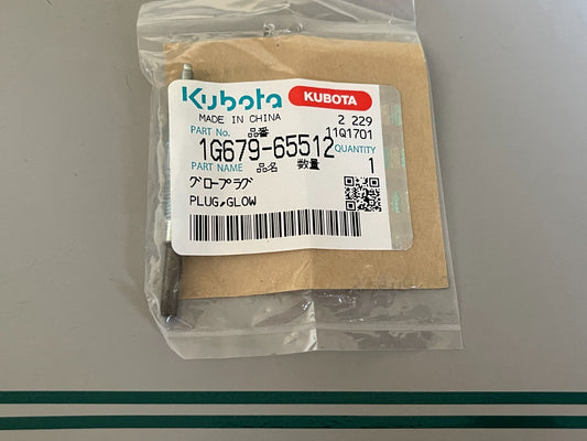 Kubota 1G679-65512 NEW OEM Glow Plug Z602 D902 V1505 V2403 Tractor RTV 0720