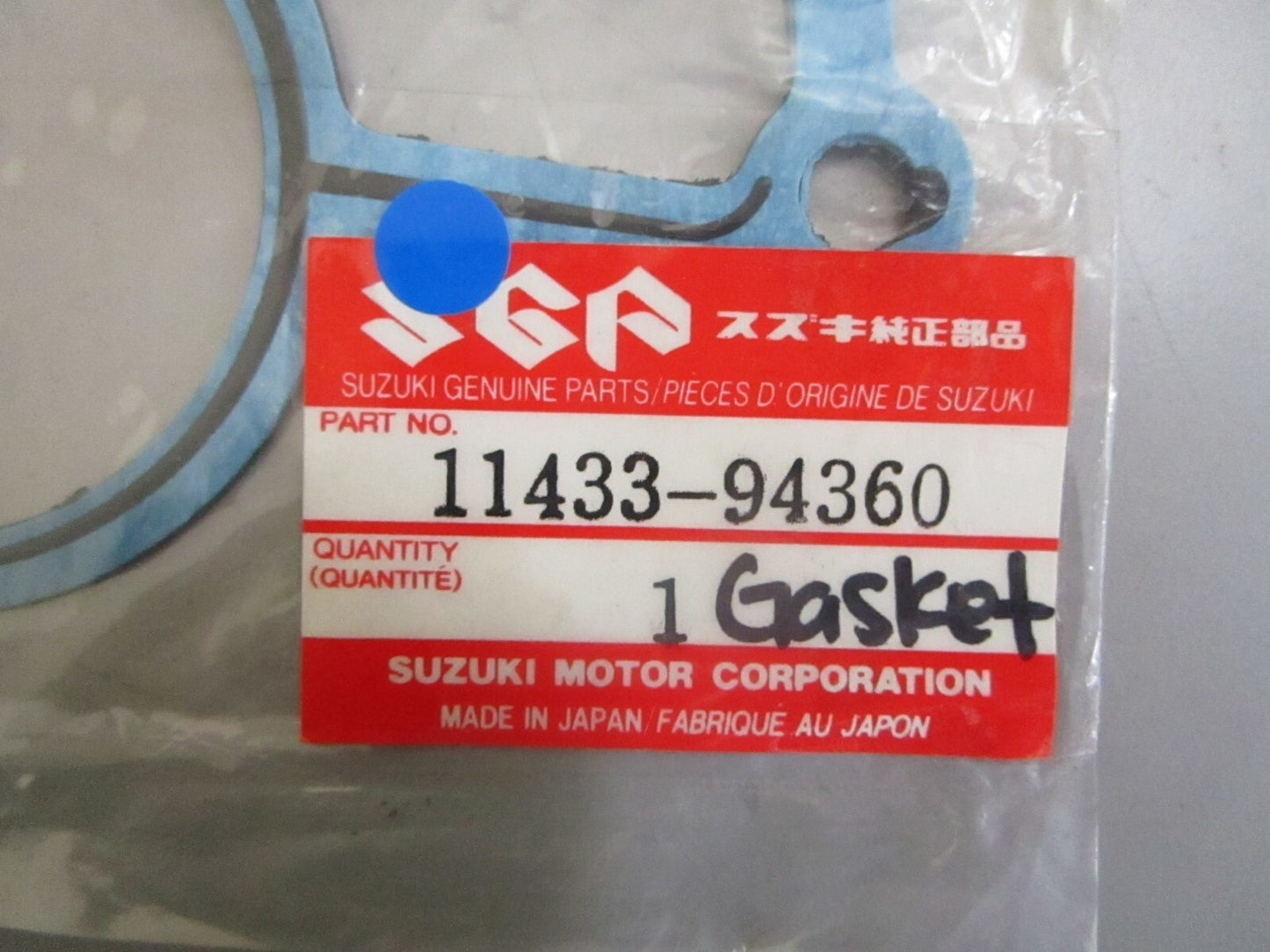 *NEW OEM* 0810 Suzuki Gasket 11433-94360