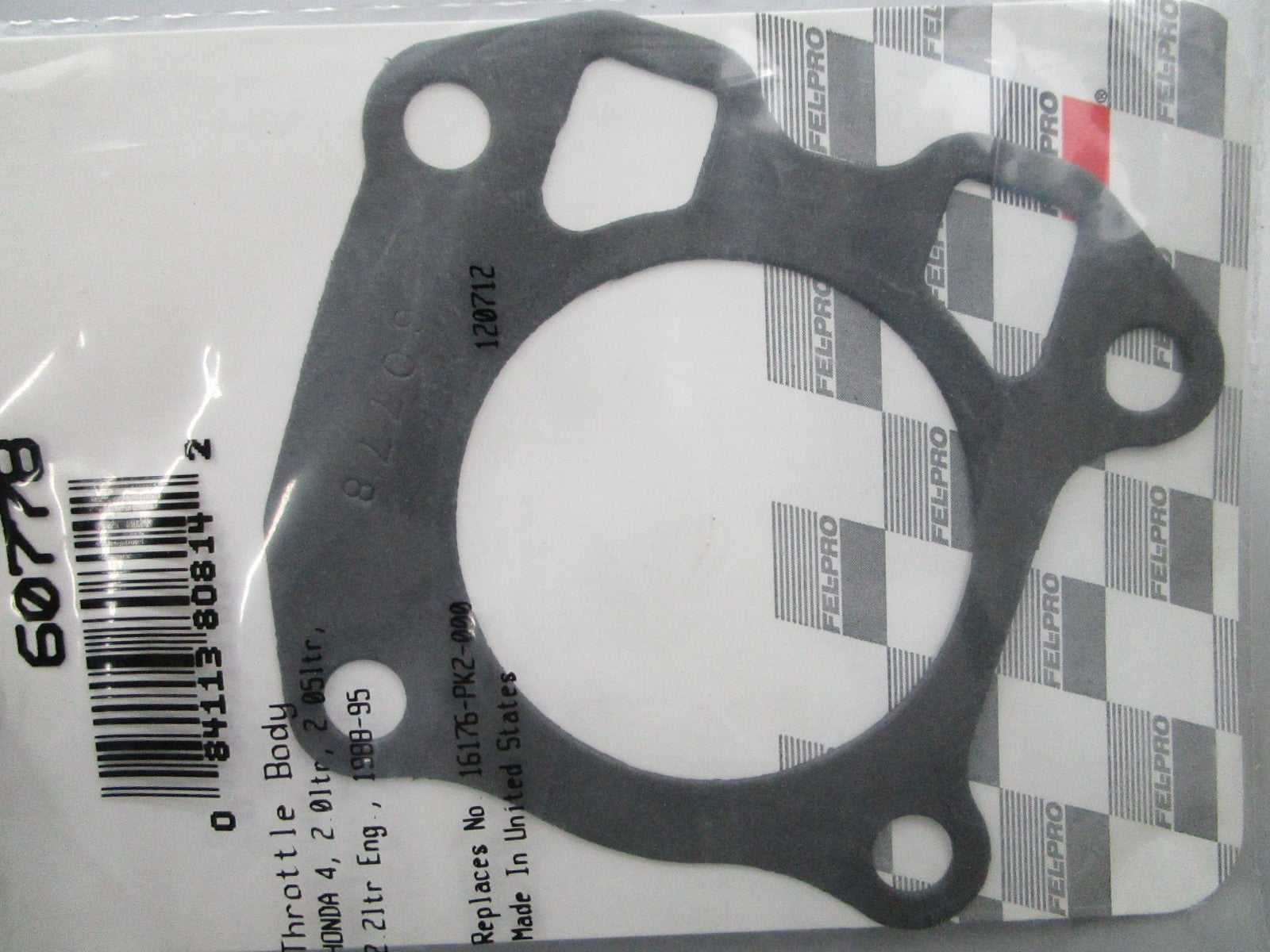 *NEW* 0810 Fel-Pro Throttle Body Gasket 60778