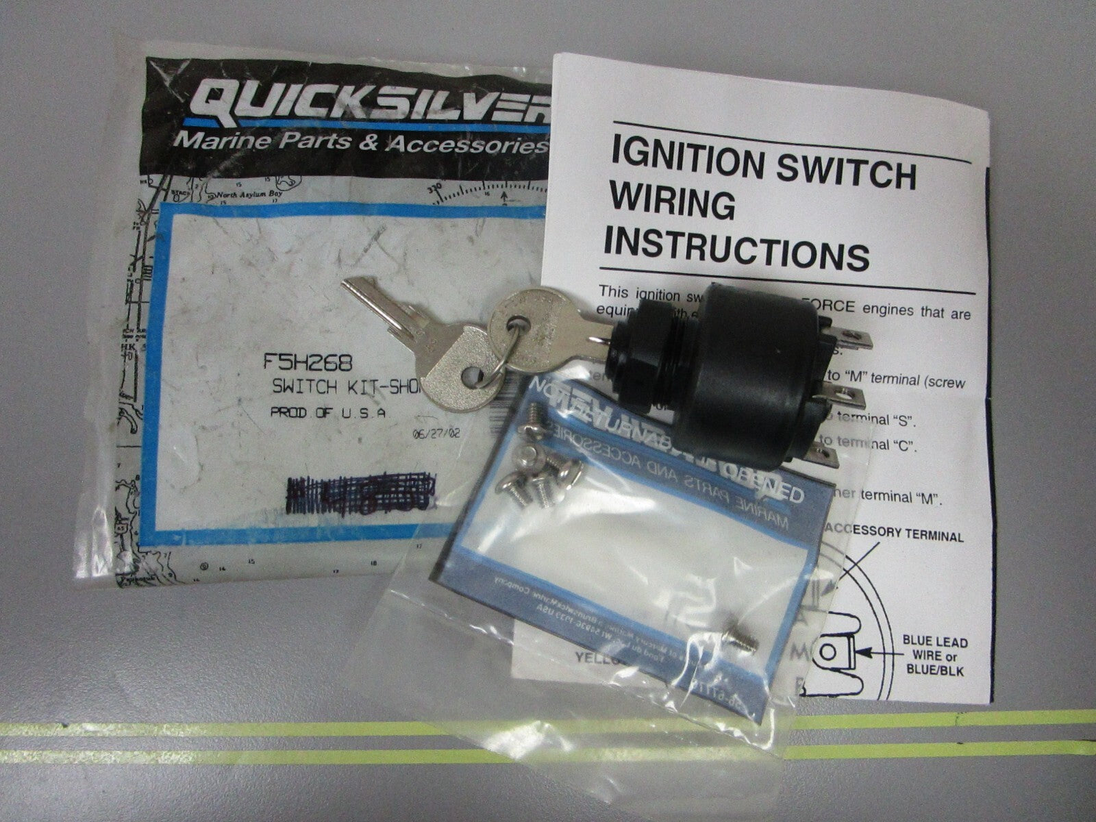 *NEW OEM* 0810 Mercury Quicksilver Short Switch Kit F5H268