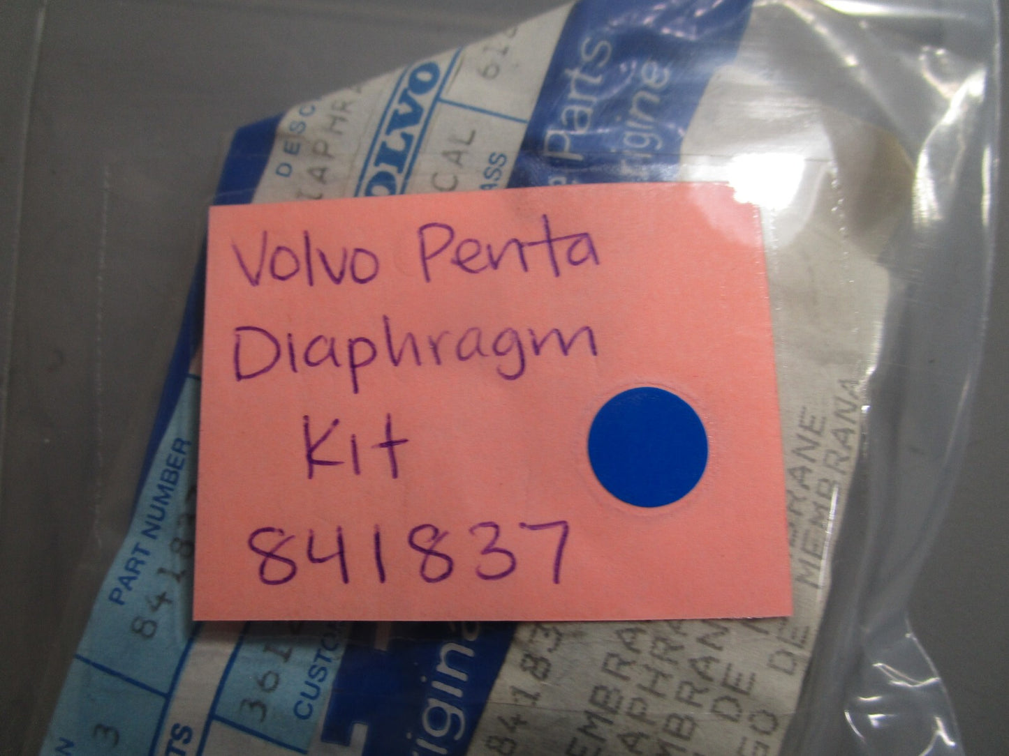 *NEW OEM* 0810 Volvo Penta Diaphragm Kit 841837