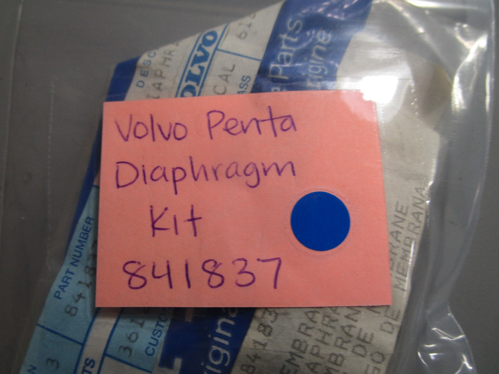 *NEW OEM* 0810 Volvo Penta Diaphragm Kit 841837
