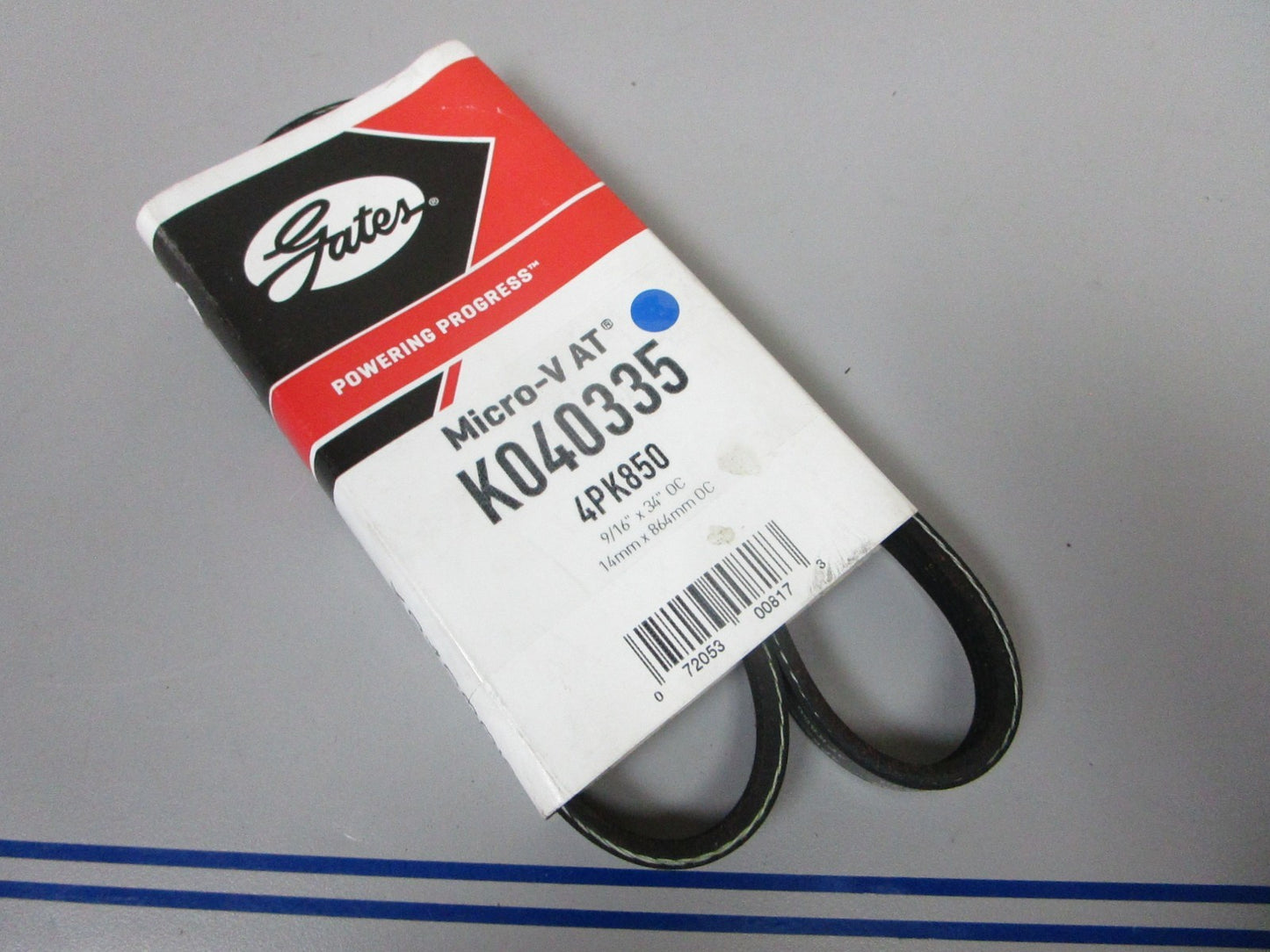 NEW K040335 Gates Micro-V 9/16" x 34" Serpentine Belt 0720