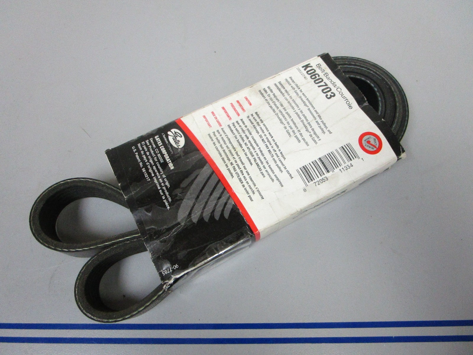 NEW K060703 Gates Micro-V 13/16" x 70 ⅞" Serpentine Belt 0720