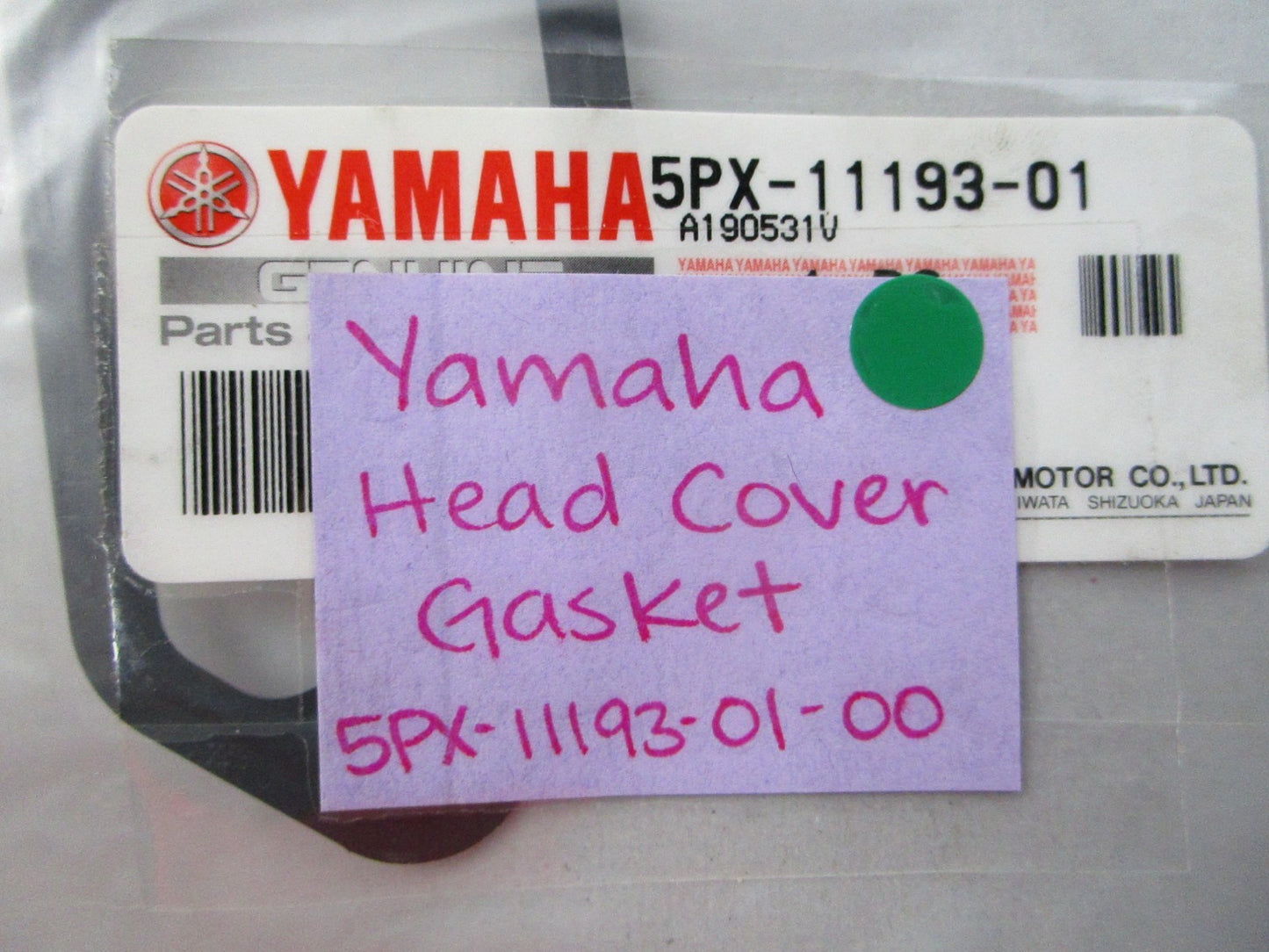 NEW OEM 5PX-11193-01-00 Yamaha Head Cover Gasket 0810