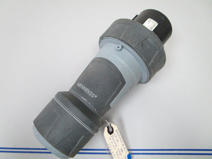 *NEW* 0720 Mennekes 125A 7H 500V Power Top Xtra 4 Pin Plug 13220