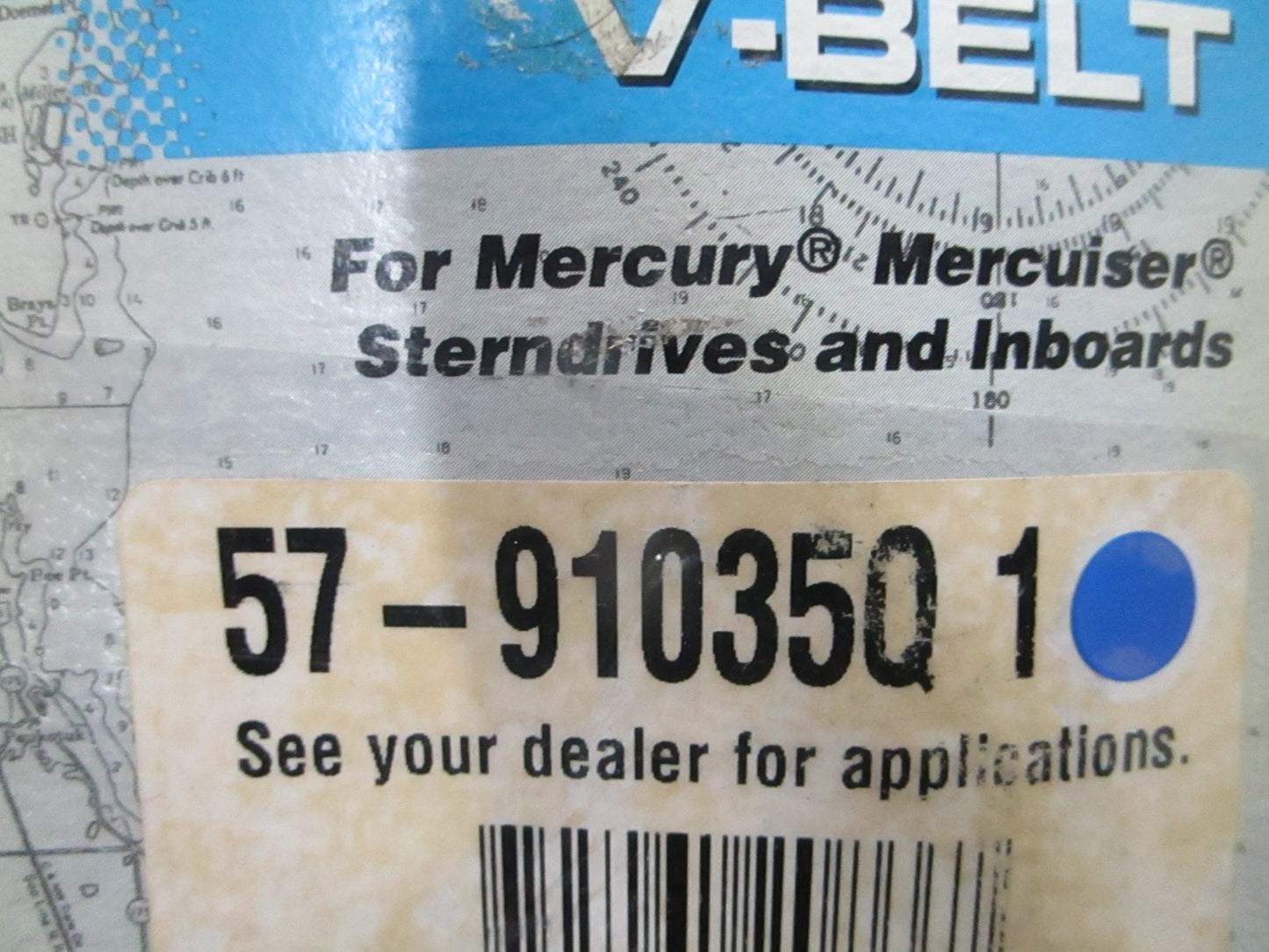 *NEW OEM* 0810 Mercury Quicksilver V-Belt 57-91035Q 1