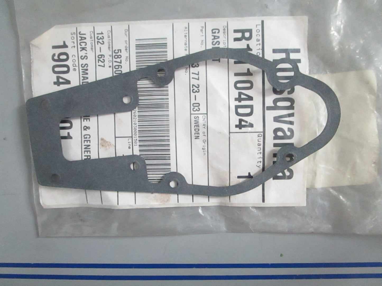 NEW OEM 503772303 503 77 23-03 Husqvarna Gasket 0820