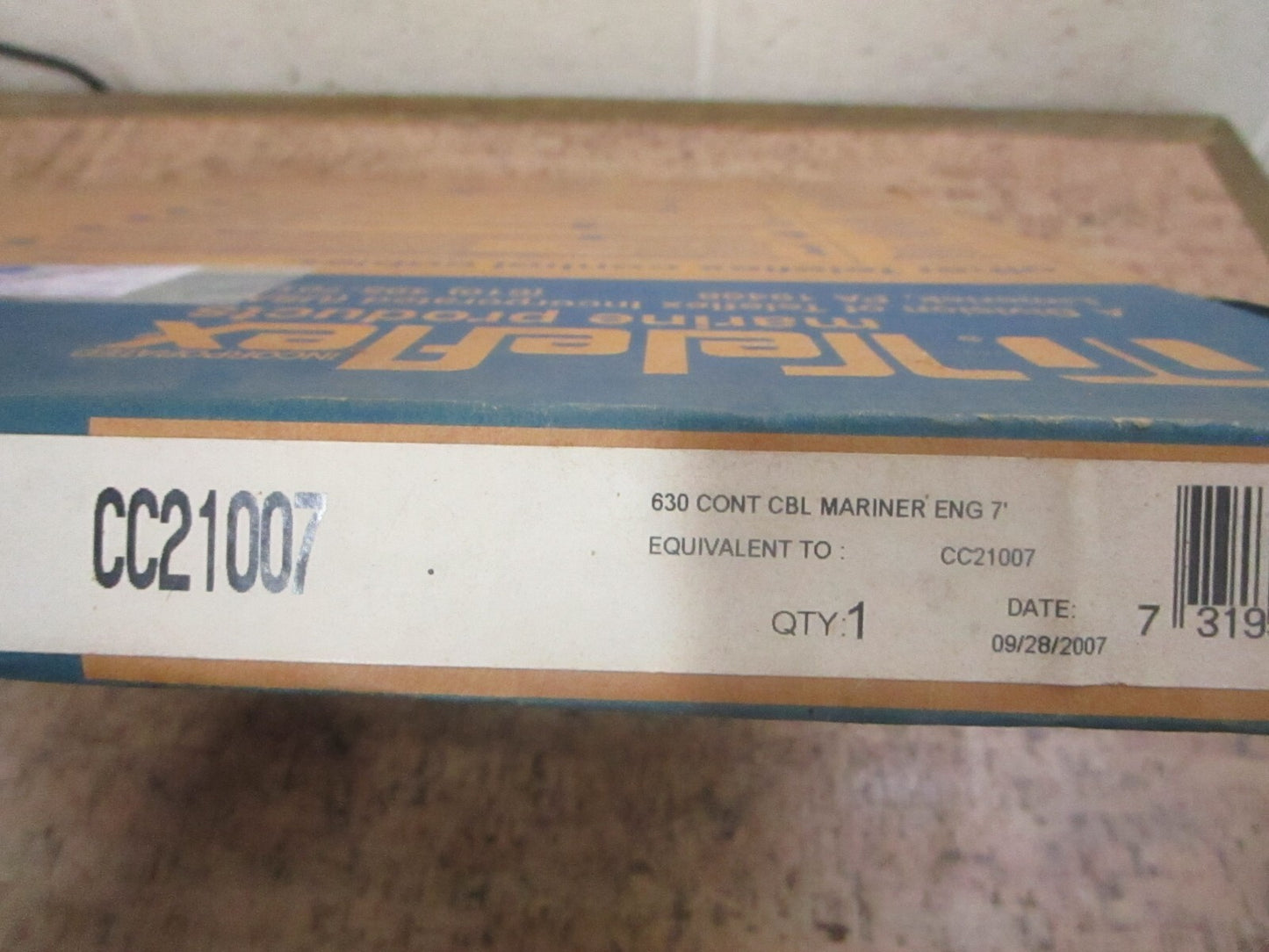 *NEW* 0780 Teleflex 7FT Cable Control CC21007