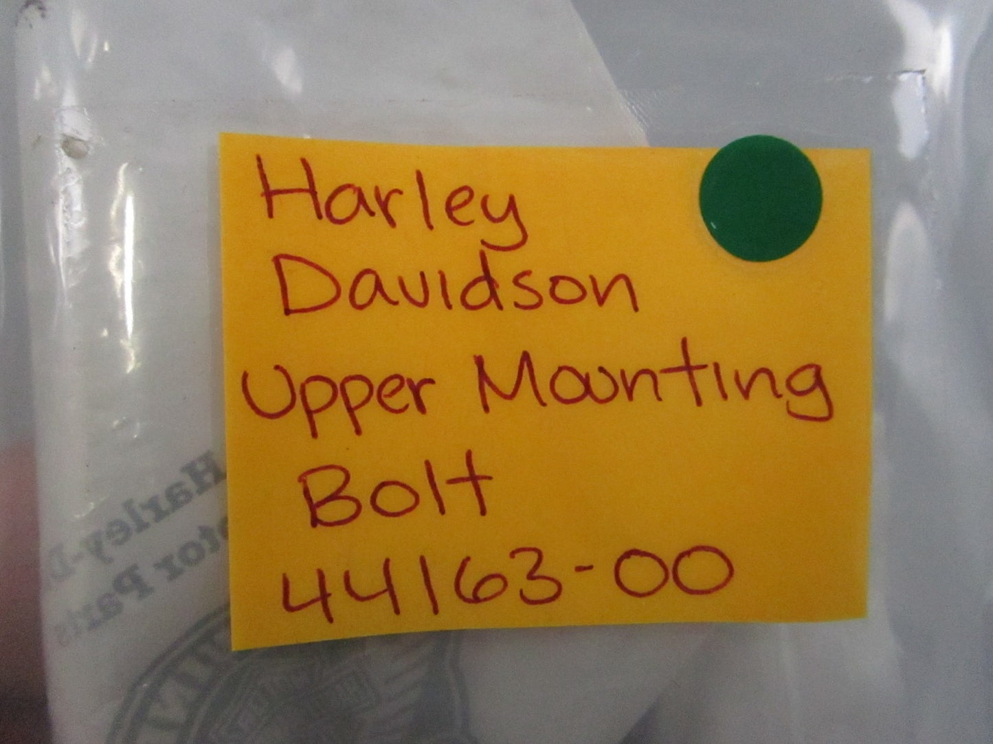 NEW OEM (LOT OF 2) 44163-00 Harley Davidson Upper Mounting Bolt 0810