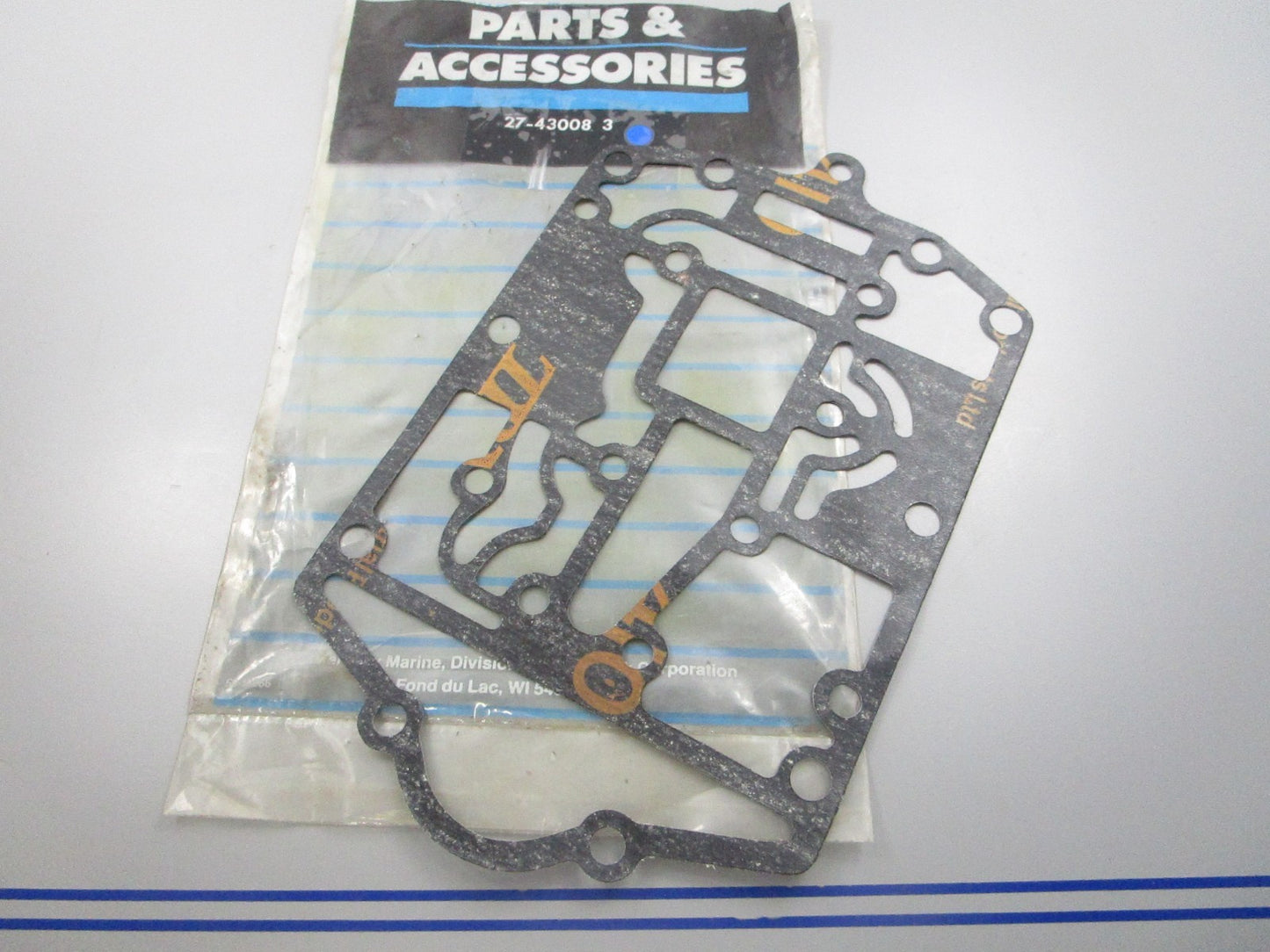 NEW OEM 27-43008 3 Mercury Quicksilver Gasket 0810