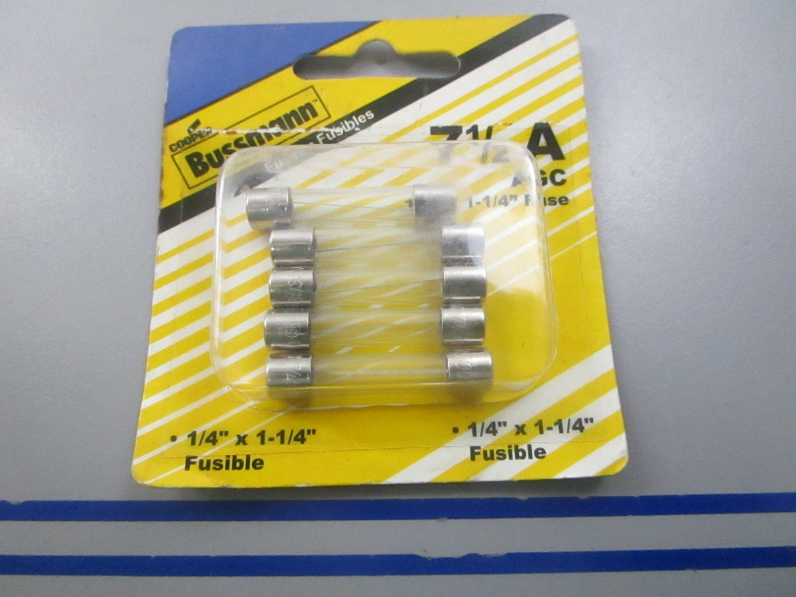 NEW (LOT OF 5) BP/AGC-7-1/2-RP Bussmann 1/4" x 1 1/4" 7 1/5A Fuse 0810