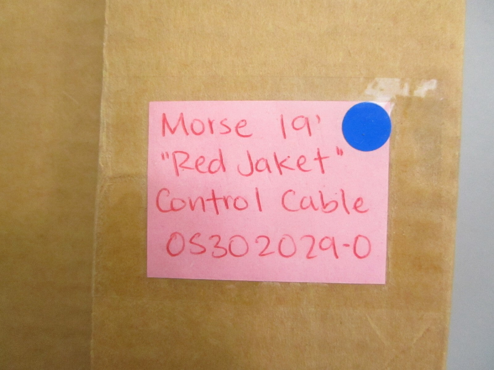 *NEW* 0820 Morse 19' "Red Jaket" Control Cable 0S302029-0