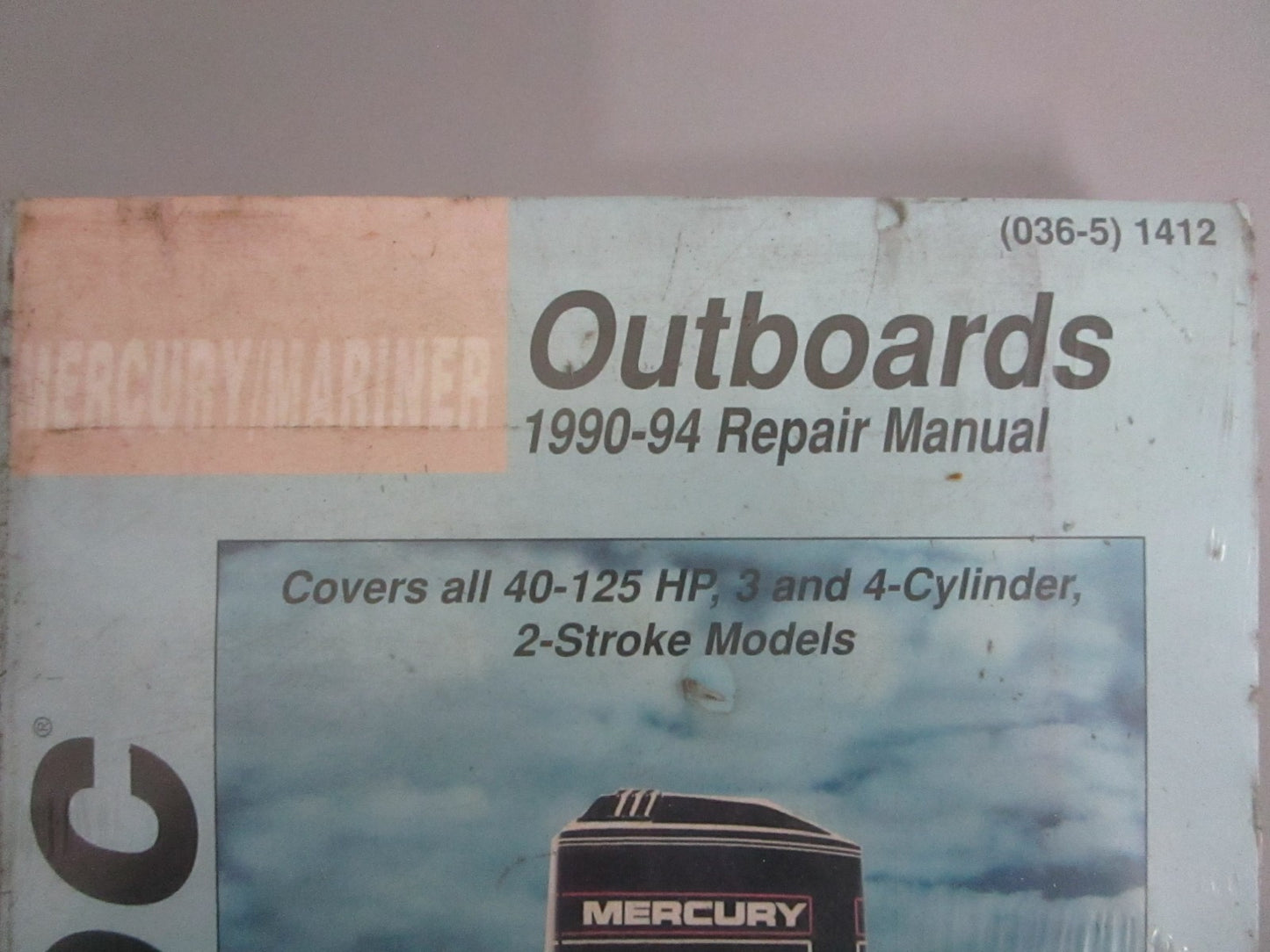 NEW (036-5) 1412 Seloc Mercury/Mariner Outboards 1990-94 Repair Manual 0820