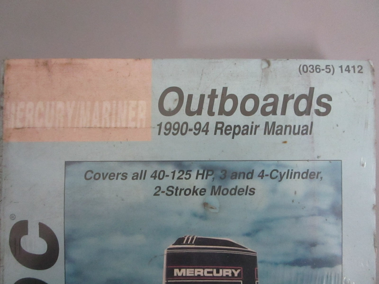 NEW (036-5) 1412 Seloc Mercury/Mariner Outboards 1990-94 Repair Manual 0820