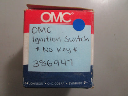 *NEW OEM* 0810 OMC Johnson Evinrude Ignition Switch *No Key* 386947 0386947