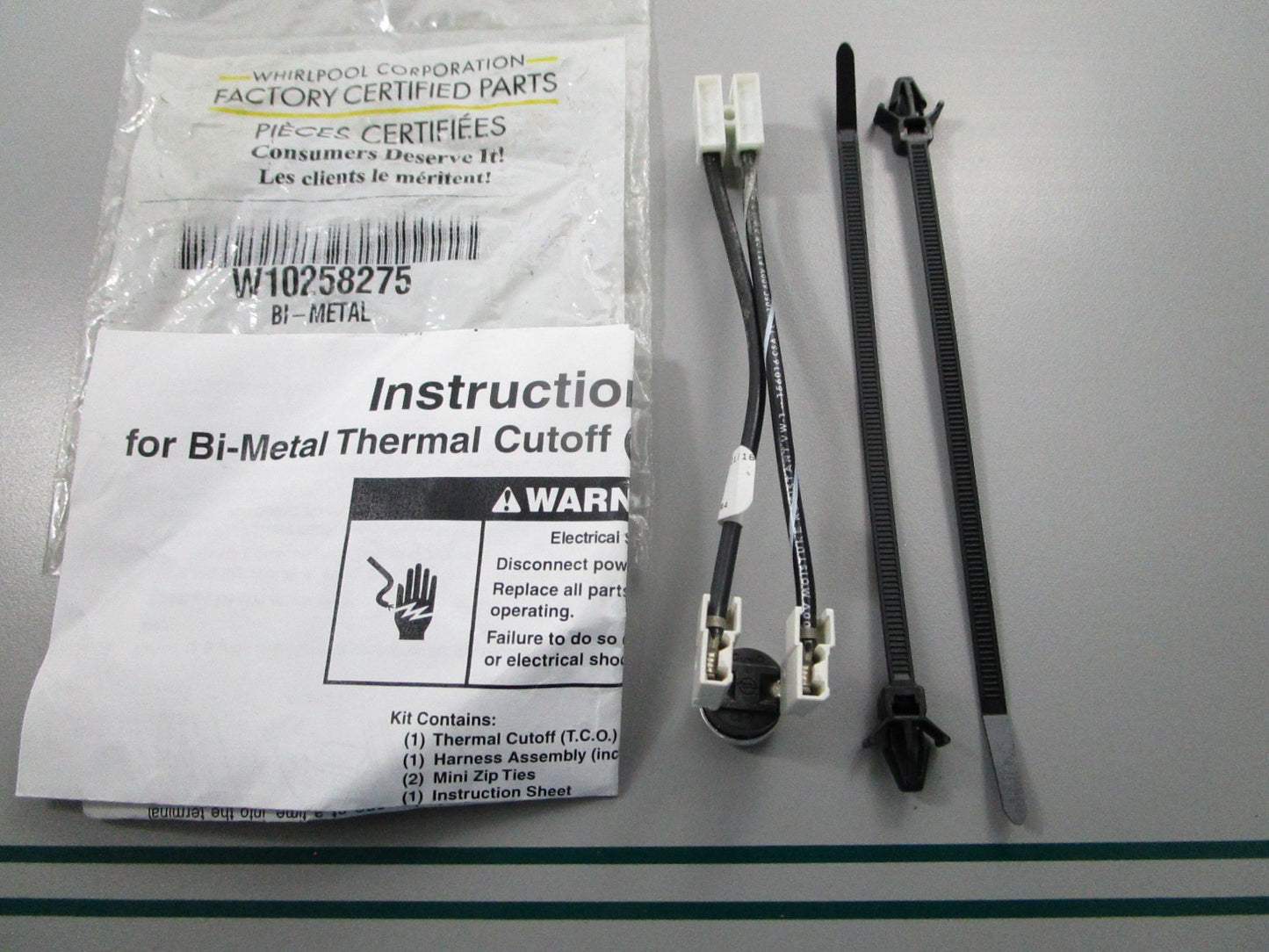 NEW OEM W10258275 Whirlpool Thermal Fuse 0810