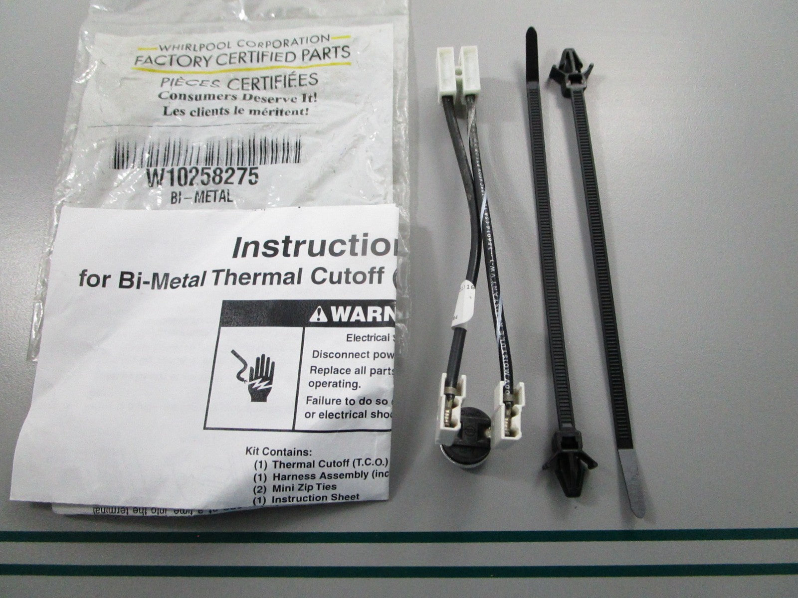 NEW OEM W10258275 Whirlpool Thermal Fuse 0810