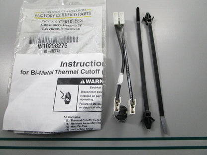 NEW OEM W10258275 Whirlpool Thermal Fuse 0810