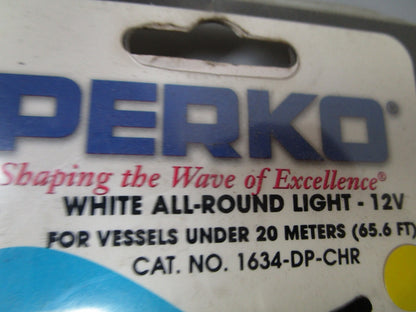 *NEW OEM* 0720 Perko 12v White All-Around Light 1634-DP-CHR