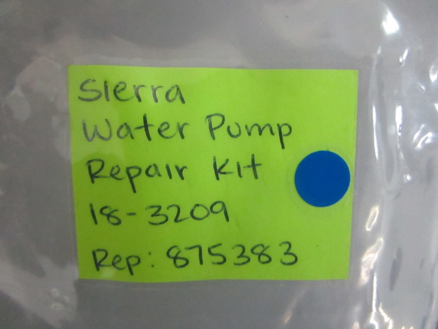 *NEW* 0820 Sierra Water Pump Repair Kit 18-3209 Replaces: 875383