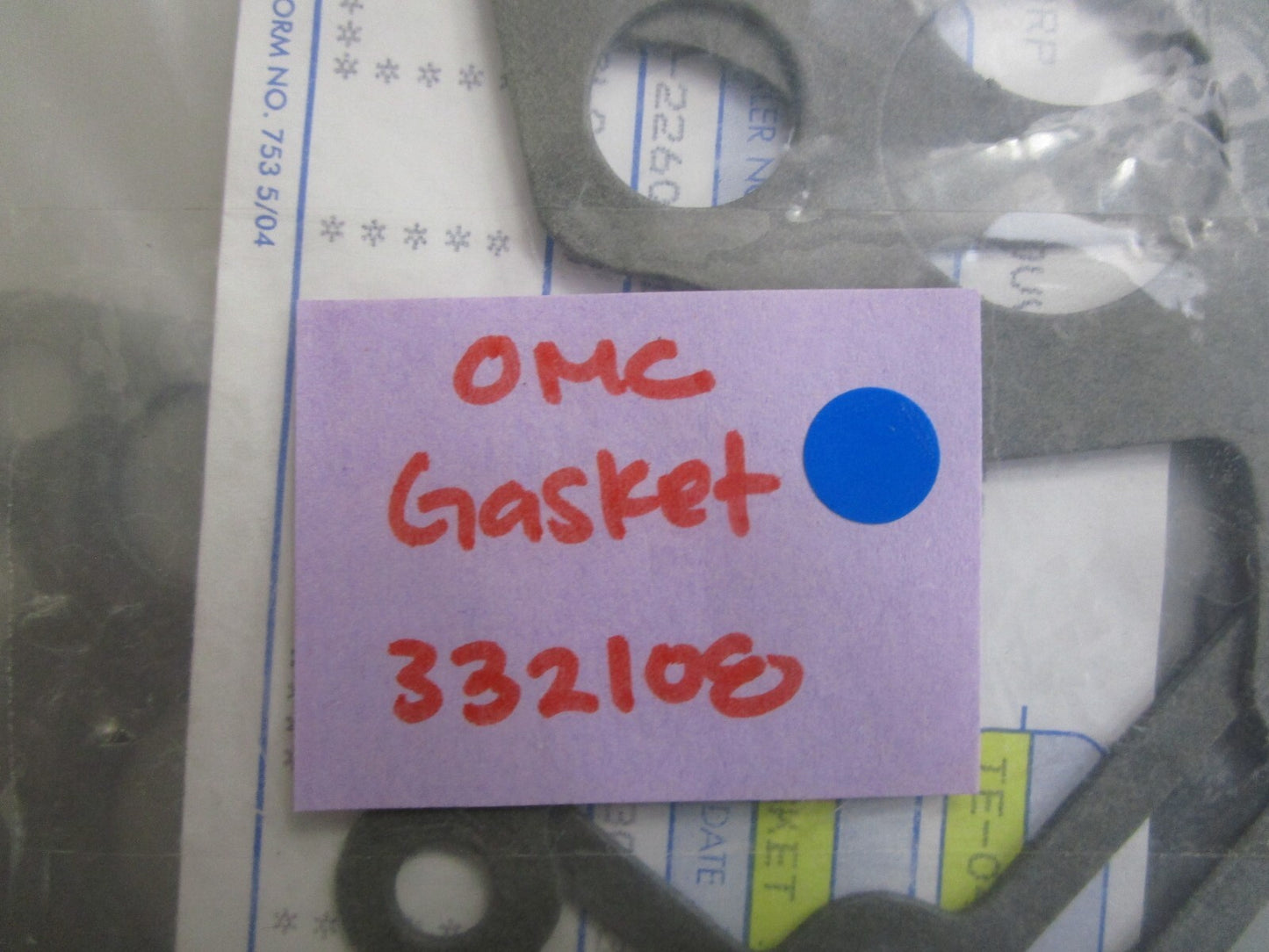 *NEW OEM* (LOT OF 3) 0810 OMC Johnson Evinrude Gasket 332108 0332108