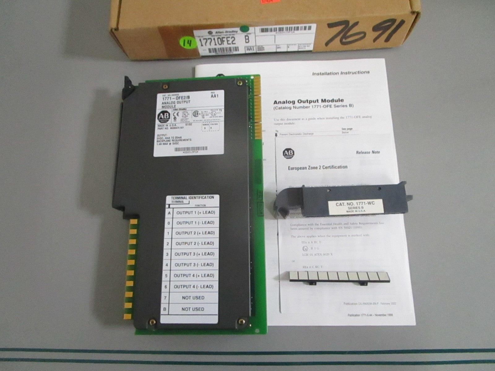 Allen-Bradley 1771-OFE2 PLC-5 4-Ch Analog Output 4-20mA Module NEW OEM 0820