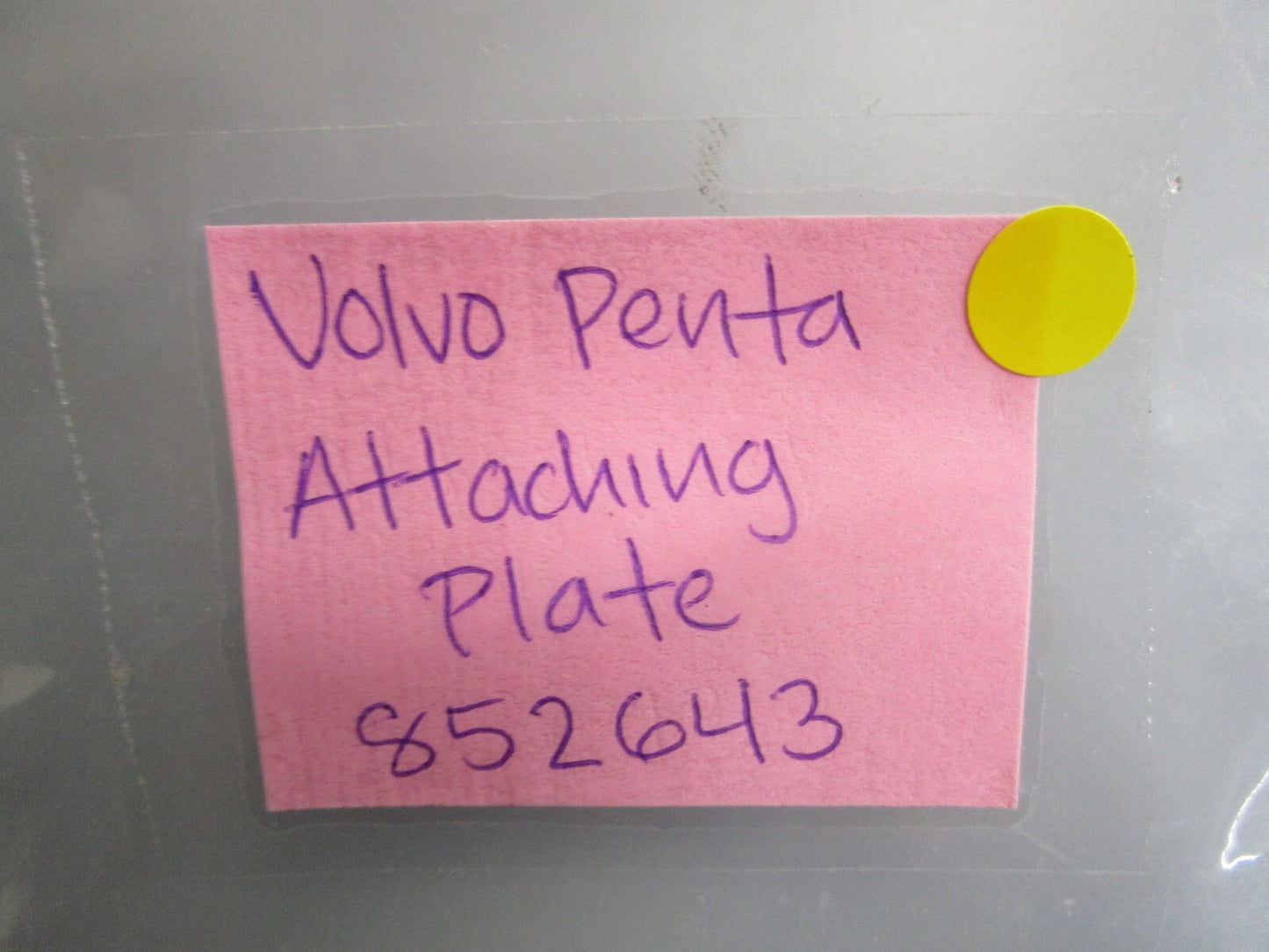 *NEW OEM* 0750 Volvo Penta ATTACHING PLATE 852643