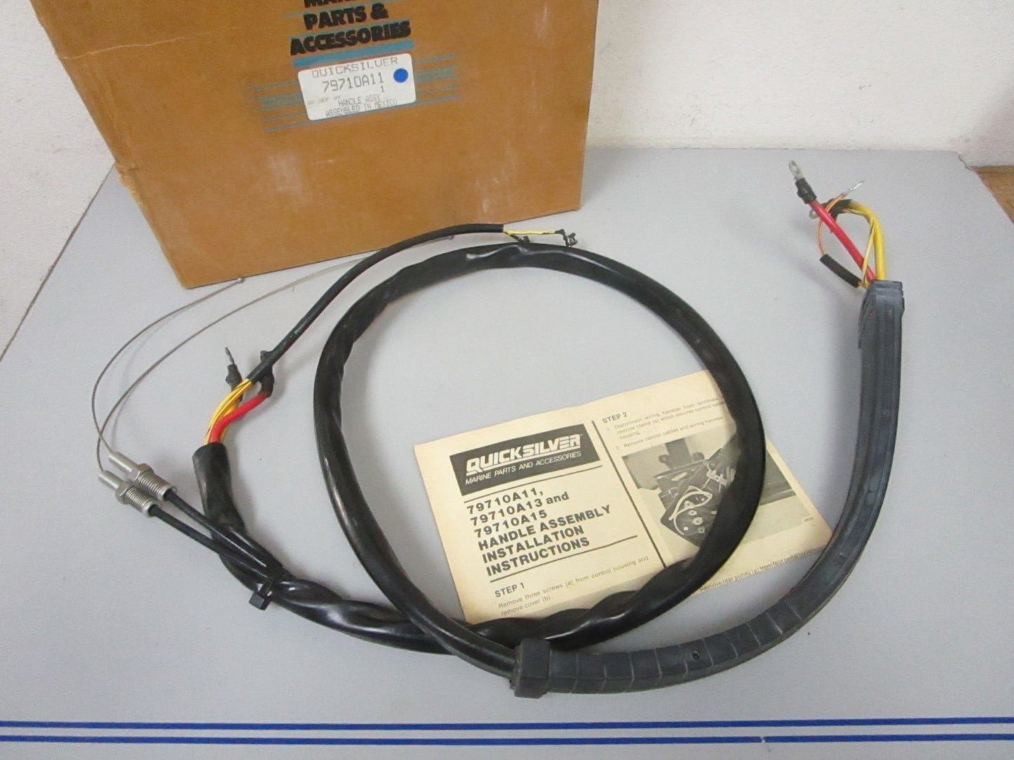 NEW OEM 79710A11 Mercury Mariner 1984 1985 8'ft 200hp Handle Wire Cable Ay 0720